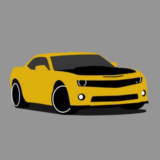 Minimalist Camaro Phone Wallpaper