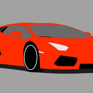 Minimalist Aventador desktop Wallpaper