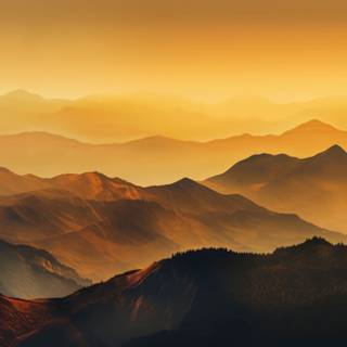 Translucent Layers of a Golden Sunset