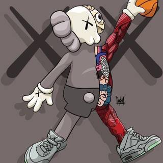KAWS bball 