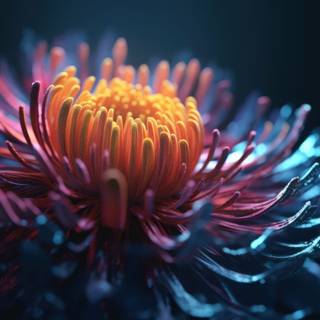 Gerbera Flower Creative Floristic Artwork