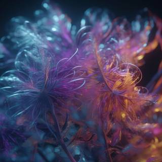 Heather Flower Creative Floristic Artwork