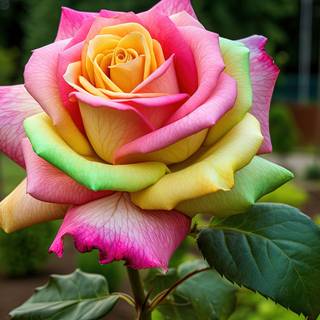 Rainbow Rose Artwork