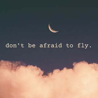 Dont be afraid to fly aesthetic wallpaper