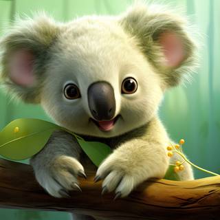 Cute Koala Anime Wallpaper