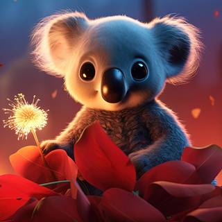 Cute Koala Anime Wallpaper