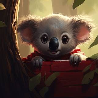 Cute Koala Anime Wallpaper