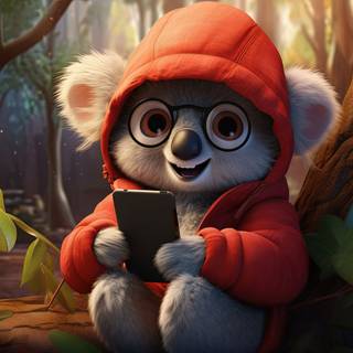 Cute Koala Anime Wallpaper