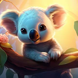 Cute Koala Anime Wallpaper