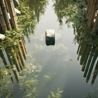 Serenity of Japanese Zen Garden