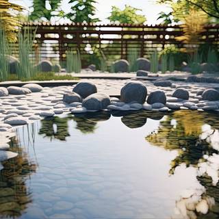 Serenity of Japanese Zen Garden