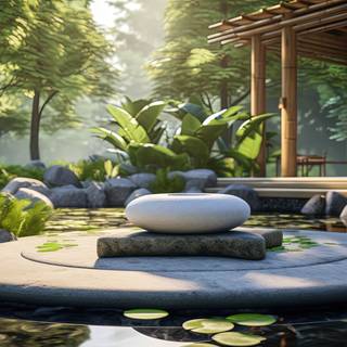 Serenity of Japanese Zen Garden