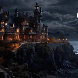 Enchanted Night Castle