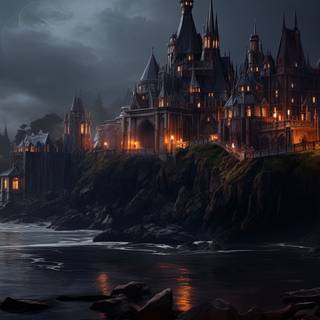 Enchanted Night Castle