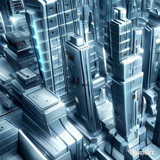 City Buildings AI Art