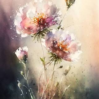 Flowers Watercolor Art