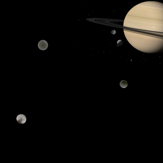 Saturn And Its Moons