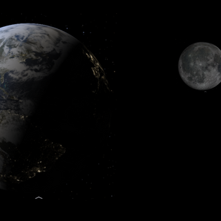 Earth and Mond