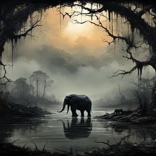 Mystic Pachyderm Mandala