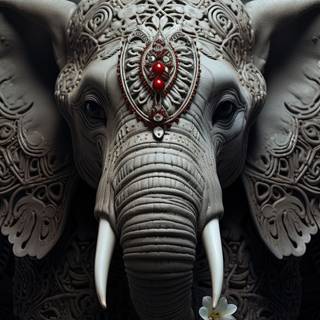 Mystic Pachyderm Mandala
