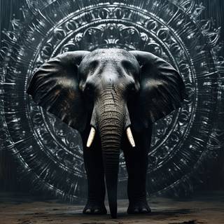 Mystic Pachyderm Mandala