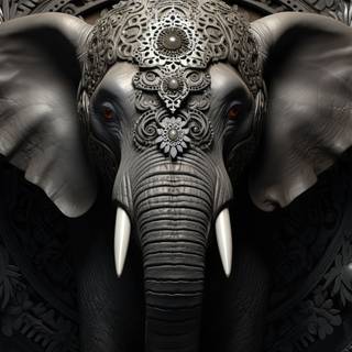 Mystic Pachyderm Mandala