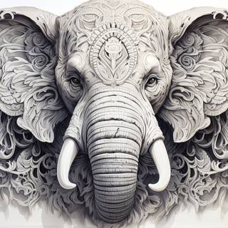 Mystic Pachyderm Mandala