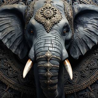 Mystic Pachyderm Mandala