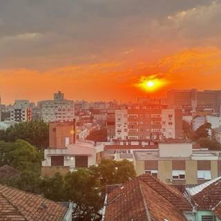 sunset in Porto Alegre