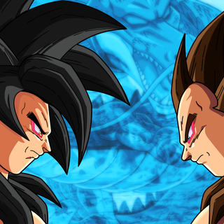 SSJ4 GOKU E VEGETA