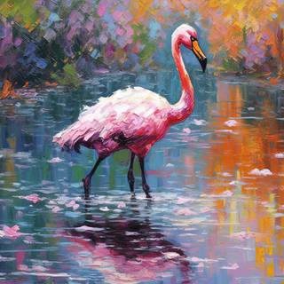 Flamingos Vibrant Paradise