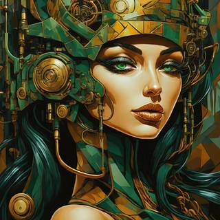 Cogsworths Daughter A Steampunk Cubism Creation