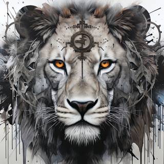 Lions Spiral Mandala