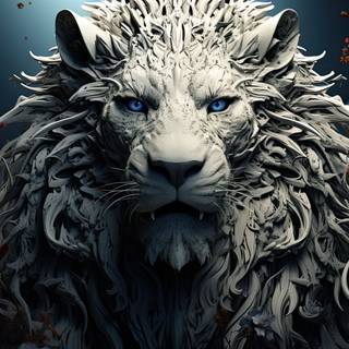 Lions Spiral Mandala