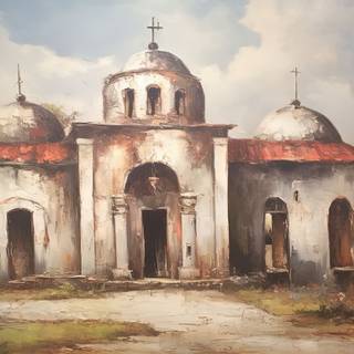 Serene Italian Countryside in Oils