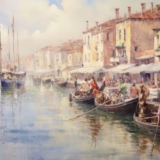 Serene Italian Countryside in Oils