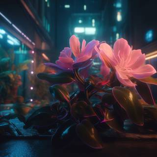 Neon Flower Dreams