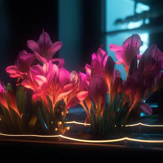Neon Flower Dreams