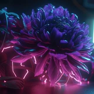 Neon Flower Dreams