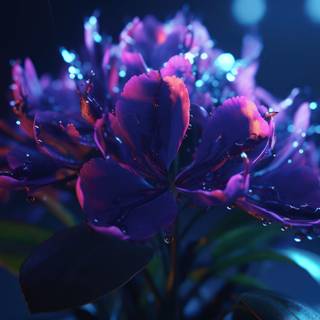 Neon Flower Dreams