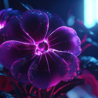 Neon Flower Dreams