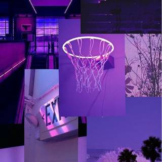 Purple Basketball 