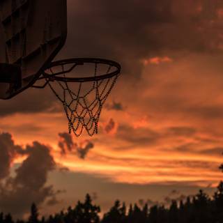 Basketball Sunset