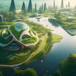 Futuristic Oasis in Natures Lap