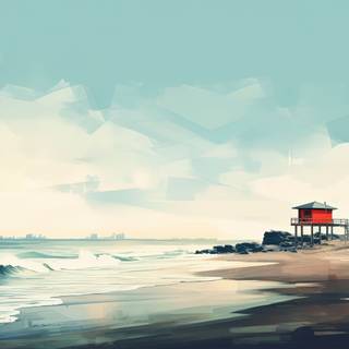 Serene Italian Shoreline at Dusk