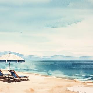 Serene Italian Shoreline at Dusk