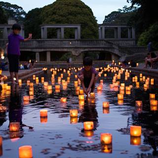 Floating Flames in the Night