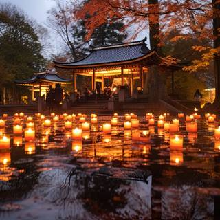 Floating Flames in the Night