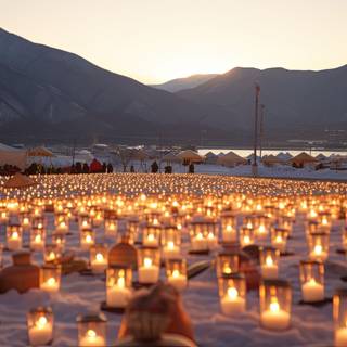 Floating Flames in the Night