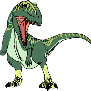 Dinosaur king Carcharodontosaurus render 1